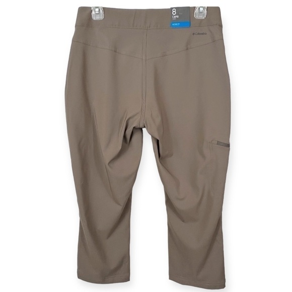 COLUMBIA Active Fit Capri Pants Cargo Khaki 8 - Picture 2 of 7